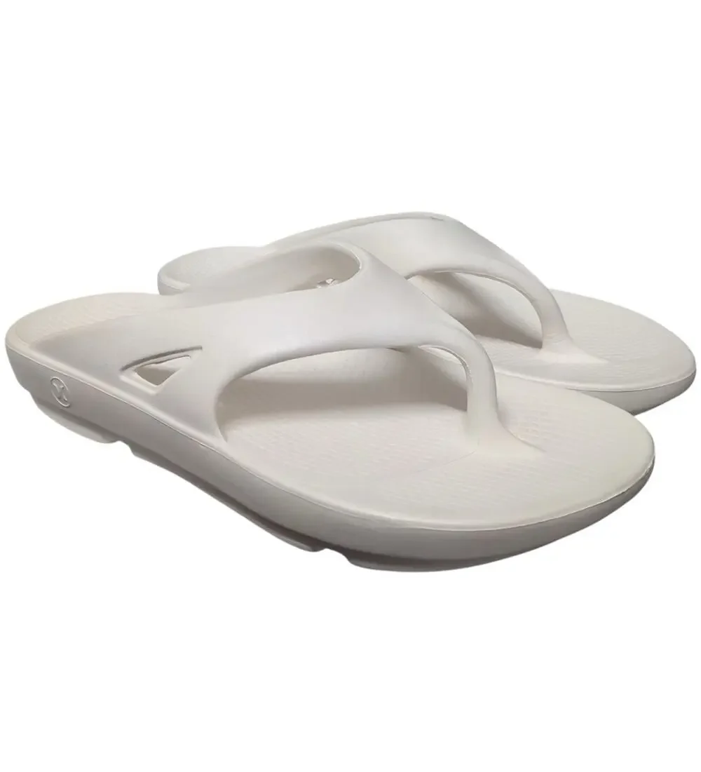 Hurley Injection Flip Flops Mens Size 9 White Casual Non-Slip Sandals